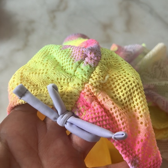 Tommy Bahama 3T Rash Guard Swimsuit Pink Ruffle Hibiscus Wonder Nation Rainbow - Picture 15 of 16